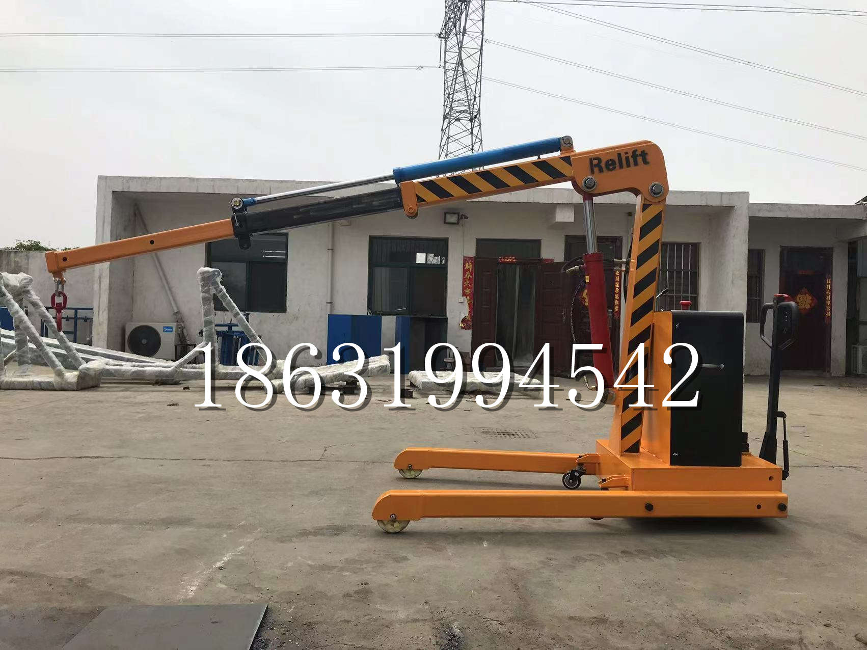 石景山区久征定做3吨三轮随车吊 农用园林绿化移树吊 平板工程用小吊机